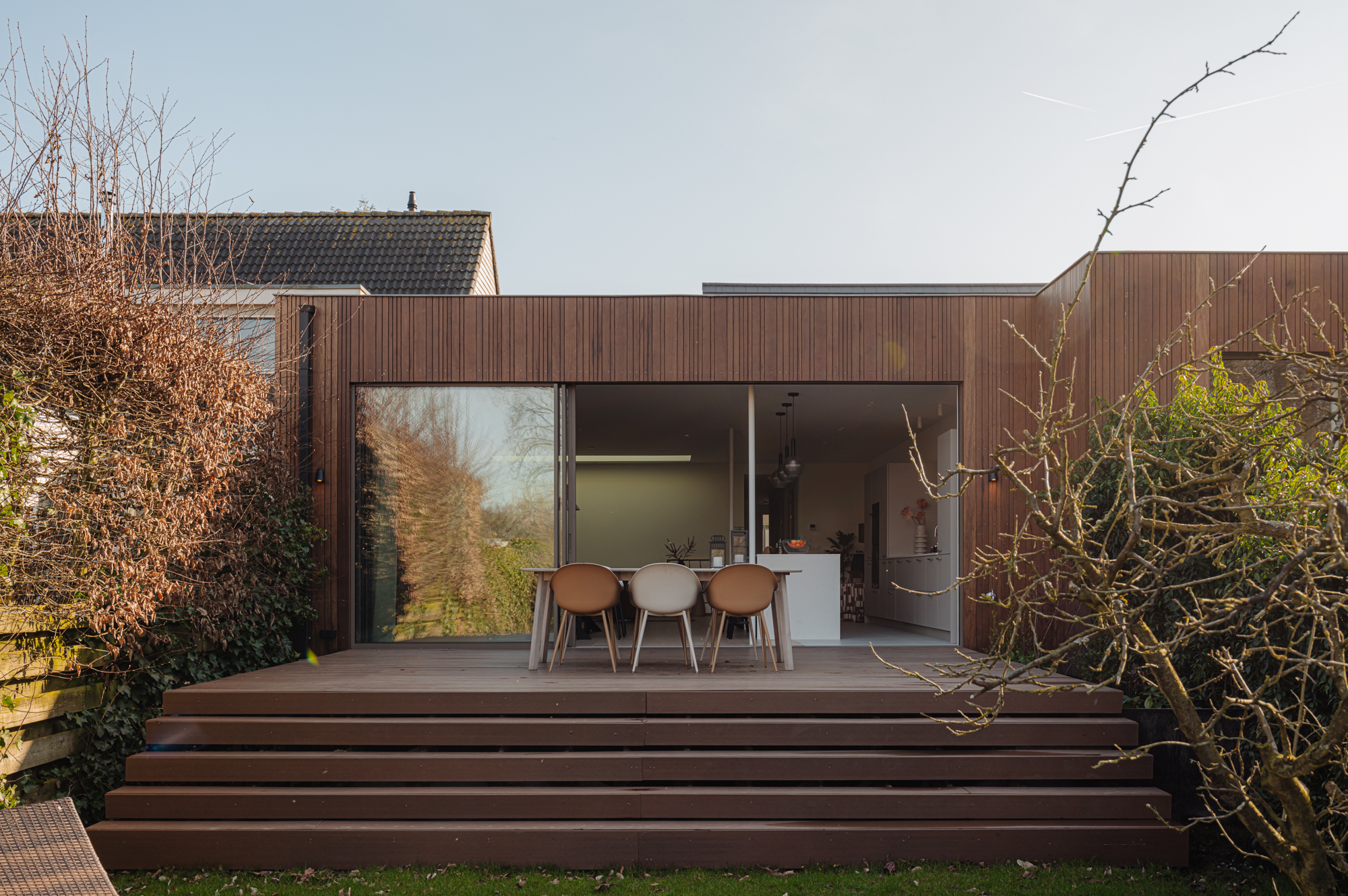 Aluminium schuifpui in gevel, project Abcoude